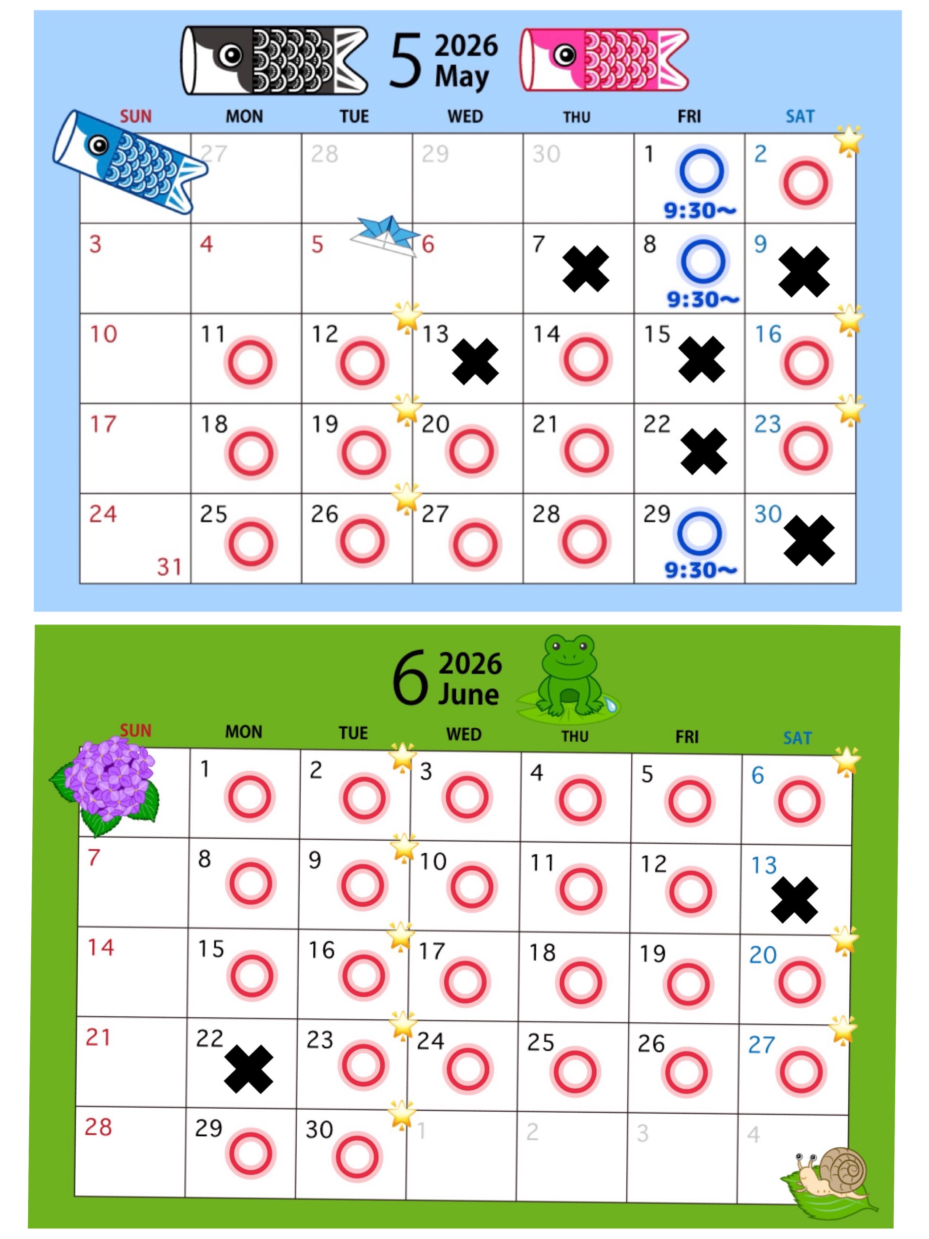 5月、6月